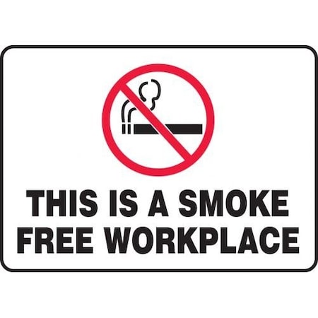 Safety Sign THIS IS A SMOKE FREE MSMK412XL